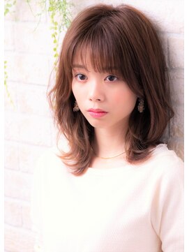 ソア 武蔵小杉(SOAR) シークレットカラーシアカラーベージュ系カラーミディアムウルフ