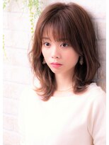 ソア 武蔵小杉(SOAR) シークレットカラーシアカラーベージュ系カラーミディアムウルフ