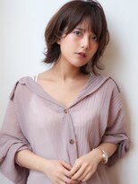 マイラ 銀座(myla)&nbsp;【田村】可愛いショートウルフ黒髮エアリーミディ春ボブ20代30代