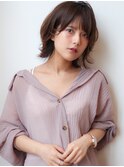 【田村】可愛いショートウルフ黒髮エアリーミディ春ボブ20代30代