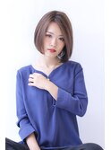 ひし形シルエットグレーベージュエギョモリエアリーミディ