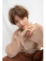 ケアリー 武蔵小杉(Carelly)&nbsp;大人かわいい前髪セシルカットココアブラウンフリンジウェーブ