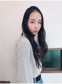 黒髪ロングストレート