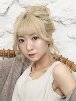 グレープバイン 辻堂(GRAPEVINES)&nbsp;ヘアアレンジ／ブロンド／ロング／ブリーチ