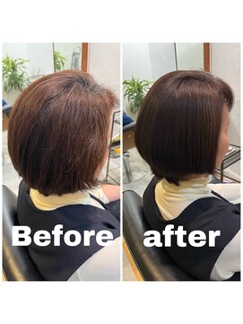 スピカ(SPICA) 【ケアカラーコース】お客様施術事例