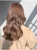 ダブルカラーミルクティーベージュカラーケアブリーチ韓国ヘア