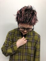 キジ(KIJI)&nbsp;ピンクベリーショート×ブリーチパーマ