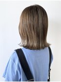 白髪ぼかしカラー◎×オリーブグレージュ