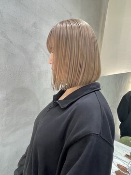 ロンドアベニール 北千住(Lond avenir) ベージュボブ☆ボブ/インナーカラー[北千住]