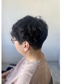 MEN’S HAIR マッシュパーマアッシュブラックカルマパーマ