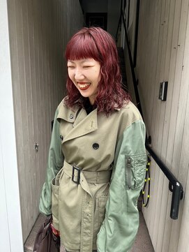 リブロ(LiBro) ダブルカラーチェリーブラウン大人ガーリーウェーブ【天神大名】