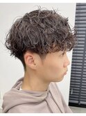 波巻きパーマ