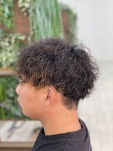 デザインカラー×スパイラルパーマ