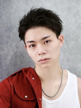 アーリー(Ali'i) 束感刈り上げショートツーブロックアップバング