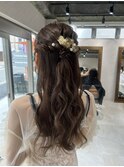 【ADORE 横浜】ハーフアップアレンジ×お呼ばれヘアセット