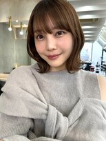 ロンドワン 三宮元町(Lond one)&nbsp;ワンカールでキマるベージュブラウンくびれボブ