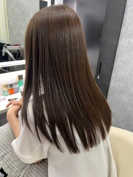 ネウィ 八王子(newi) 艶感グレージュ 髪質改善酸熱トリートメント