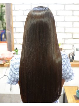 ゆるクセ毛さんのストレート