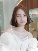 前髪 こなれミディ イメチェン 髪質改善 ナチュラルボブ