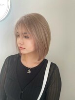 リエンスクレア(RIENS xrea)&nbsp;ナチュラルローレイヤーカット*顔周りレイヤー*ベージュカラー