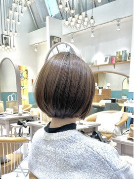 ロンド レグリーズ 立川(Lond leglise) ウェーブミディアム似合わせカットメルティカラーボブ/立川