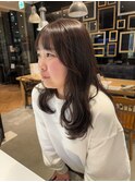 【ワンカラー】ラベンダーベージュ／大人／ブラウン