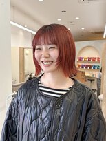 シアエミュー 新越谷店(SHEER emu)&nbsp;ボブレイヤーとオレンジカラー