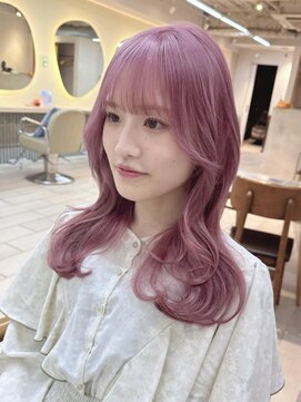 テトラ バイ ネオリーブ 横浜西口店(tetra by neolive) 透明感ペールピンクカラー＊*【横浜/横浜駅】