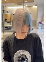 リプル(RIPPLE)&nbsp;越谷 埼玉 ブリーチカラー ハイトーン ホワイトカラー runa