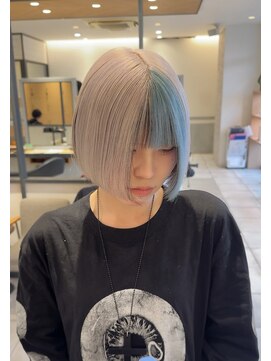 リプル(RIPPLE) 越谷 埼玉 ブリーチカラー ハイトーン ホワイトカラー runa