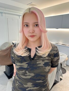 ノラ ウメダ(NORA UMEDA) 【chiaki】blonde × pink/デザインカラー