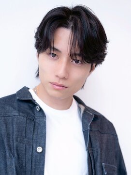 ハバナ 渋谷(HAVANA) メンズカット/センターパート/ニュアンスパーマ/ コンマヘア