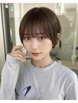 サンド 池袋 2nd(sand)&nbsp;ナチュラルマッシュショート/縮毛矯正/ブリーチなしwカラー
