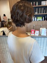リールヘアー 香椎店(rire hair)&nbsp;丸みのあるシルエットで女性らしさを引き立てる大人ショートボブ
