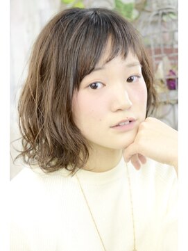 ヘアーデザイン キャンパス(hair design Campus) 【ざっくりオンまゆ☆】ごまかしふわクシャカール