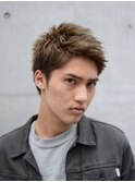 くせ毛風アップバング