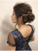 結婚式 二次会 ブライダル パーティ ヘアアレンジ