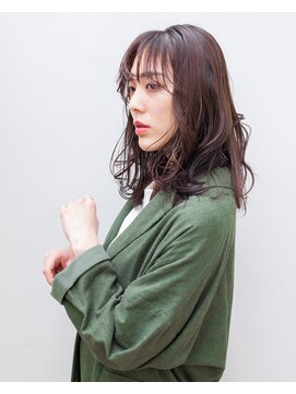ヘアアンドエステ ヒロイン 西麻布本店(Hair&Esthe HIROIN) ミディアムグレージュヘア