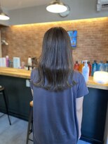 ウェッジ プレミアムヘアーサロン(WEDGE)&nbsp;ツヤツヤice  greigeのミディアム ロングstyle