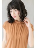 濡れ髪セミウェットウェーブ外ハネミディアムZ越谷20代30代40代