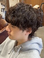 ヘアラボ シロ(Hair lab.Shiro) アイロンをしたような質感のマッシュウルフパーマ