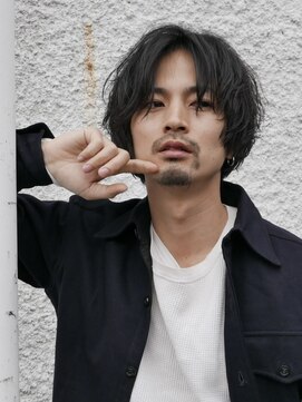 フィフス 名駅(fifth) スパイラルパーマメンズウルフツーブロックセンターパート名駅