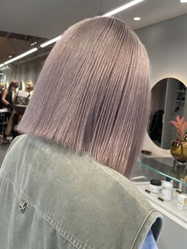 ソル オモテサンドウ 表参道 青山(SOL . OMOTESANDO) ダブルカラーピンクベージュベージュカラーケアブリーチレイヤー