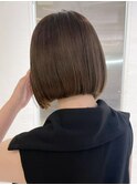 ブラウンミニボブ_大人ガーリーチョコレート_ba4052212