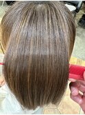【髪質改善酸性ストレート】難易度★★★ハイライトストレート