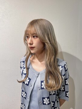 ゼスト 中野店(ZEST) 【zest中野/北村星楽】1ブリーチでできるミルクティーベージュ！