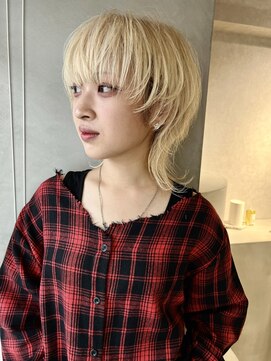 アドネ プライム(adne prime) ブロンドマッシュウルフ