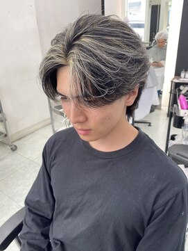 ネクストネオ 静岡(NEXT NEO) NEXT NEO【櫻田】毛流れセンターパートウルフハイライトメッシュ