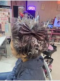 つけ毛ヘアアレンジ