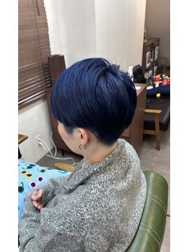 ピーシーズ(pieces) ディープブルーカラー